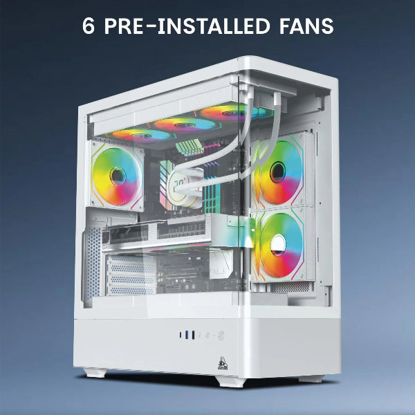 TAG Gamerz Aurora Mesh Mid Tower Cabinet - Microcenter India
