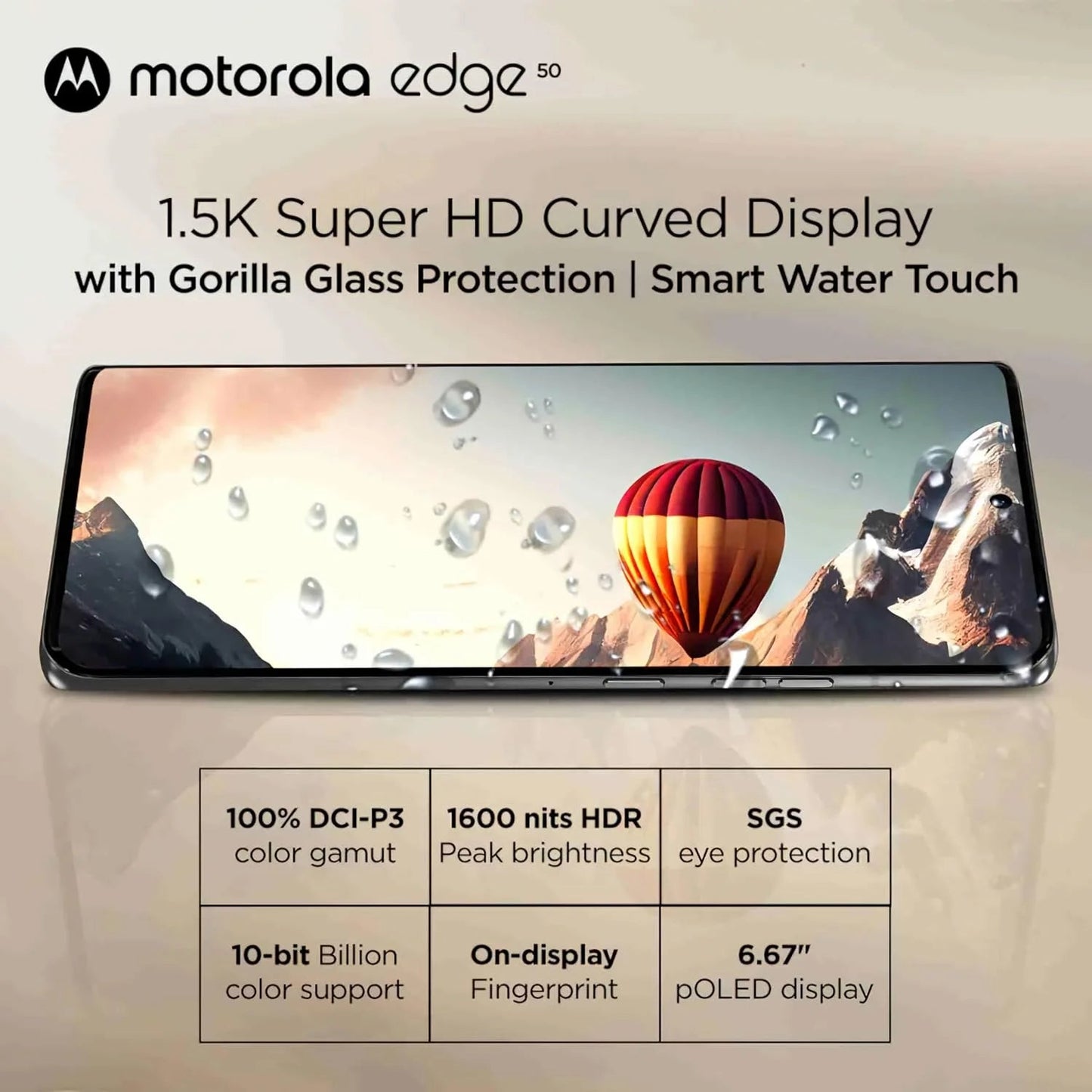 Motorola Edge 50 5G Koala Grey 8GB RAM 256GB Storage  Microcenter India