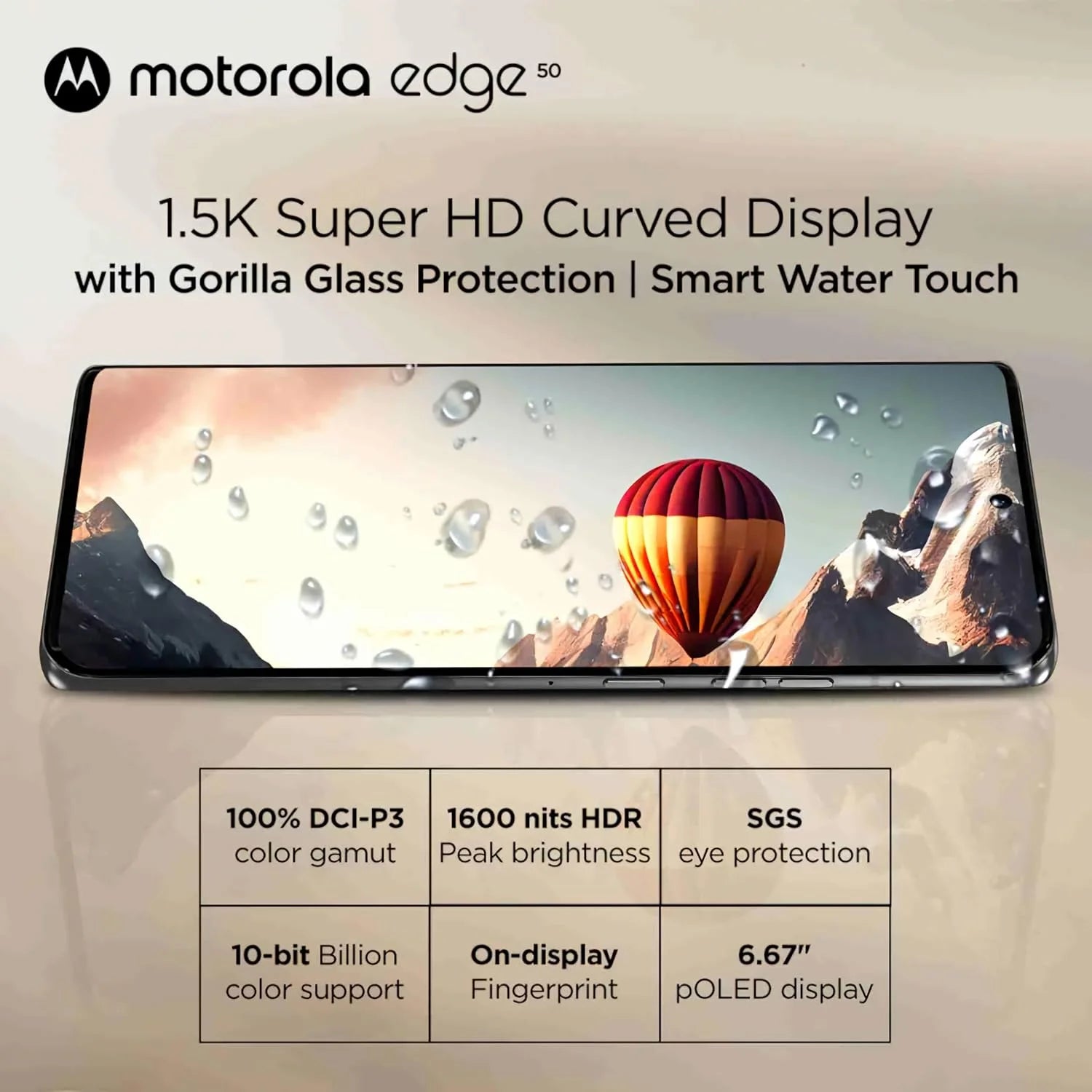 Motorola Edge 50 5G Koala Grey 8GB RAM 256GB Storage  Microcenter India