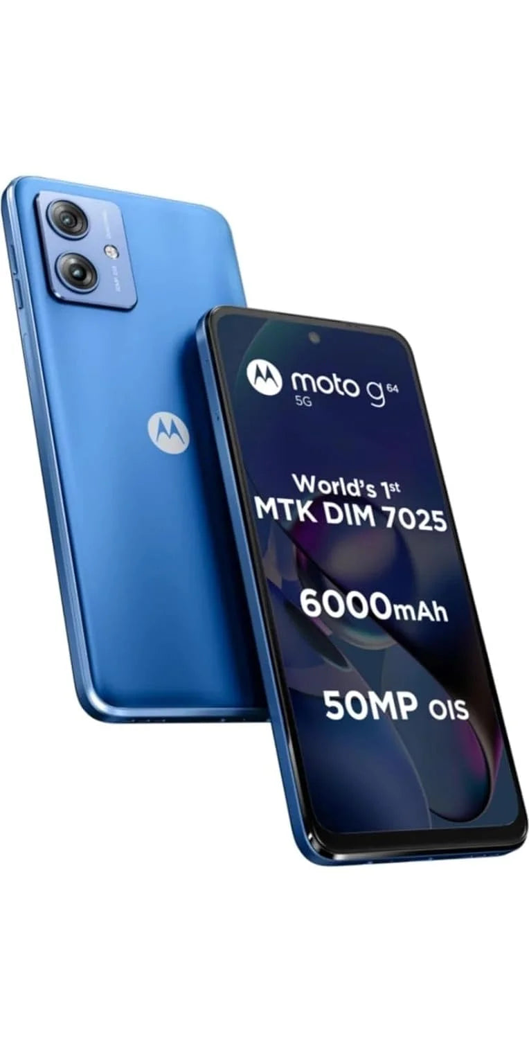 Motorola G64 5G Pearl Blue 12GB RAM 256GB Storage  Microcenter India