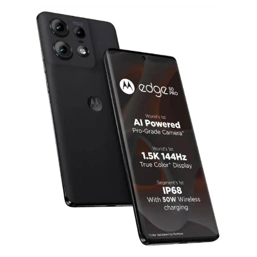 Motorola Edge 50 Pro (Black Beauty, 8+256) - Premium lightweight Smartphone.