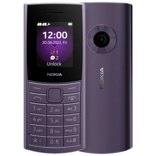 NOKIA 110 Arctic Purple 48MB Dual SIM  Microcenter India