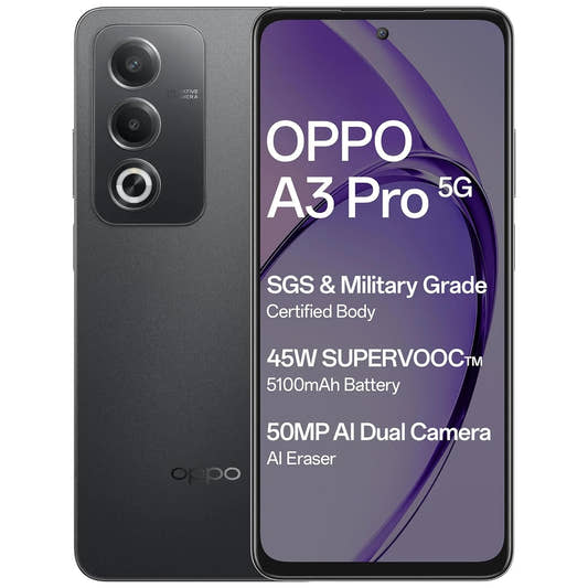 OPPO A3 Pro 5G Starry Black 8GB RAM 128GB Storage  Microcenter India
