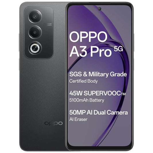 OPPO A3 Pro 5G Starry Black 8GB RAM 128GB Storage  Microcenter India