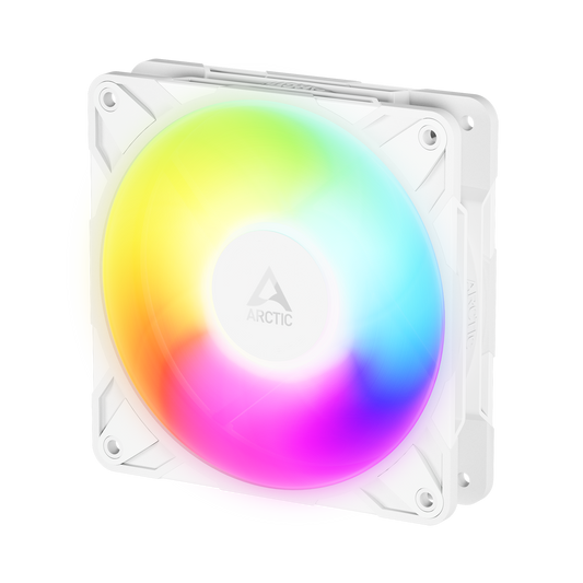 ARCTIC P12 Pro Reverse A-RGB 120mm PWM case fan in white