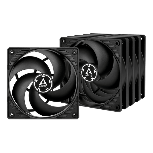 ARCTIC P12 120mm case fan value pack of five in black
