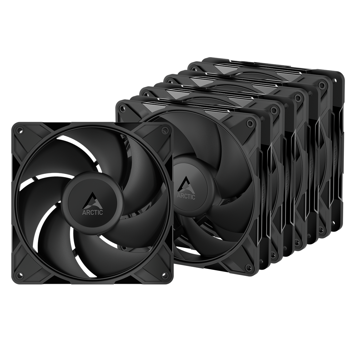 ARCTIC P14 Pro PST 140mm PWM case fan five pack in black