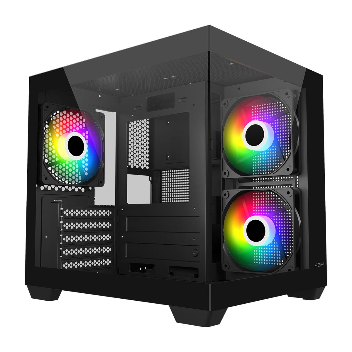 FSP S140 small form factor panoramic PC case in black