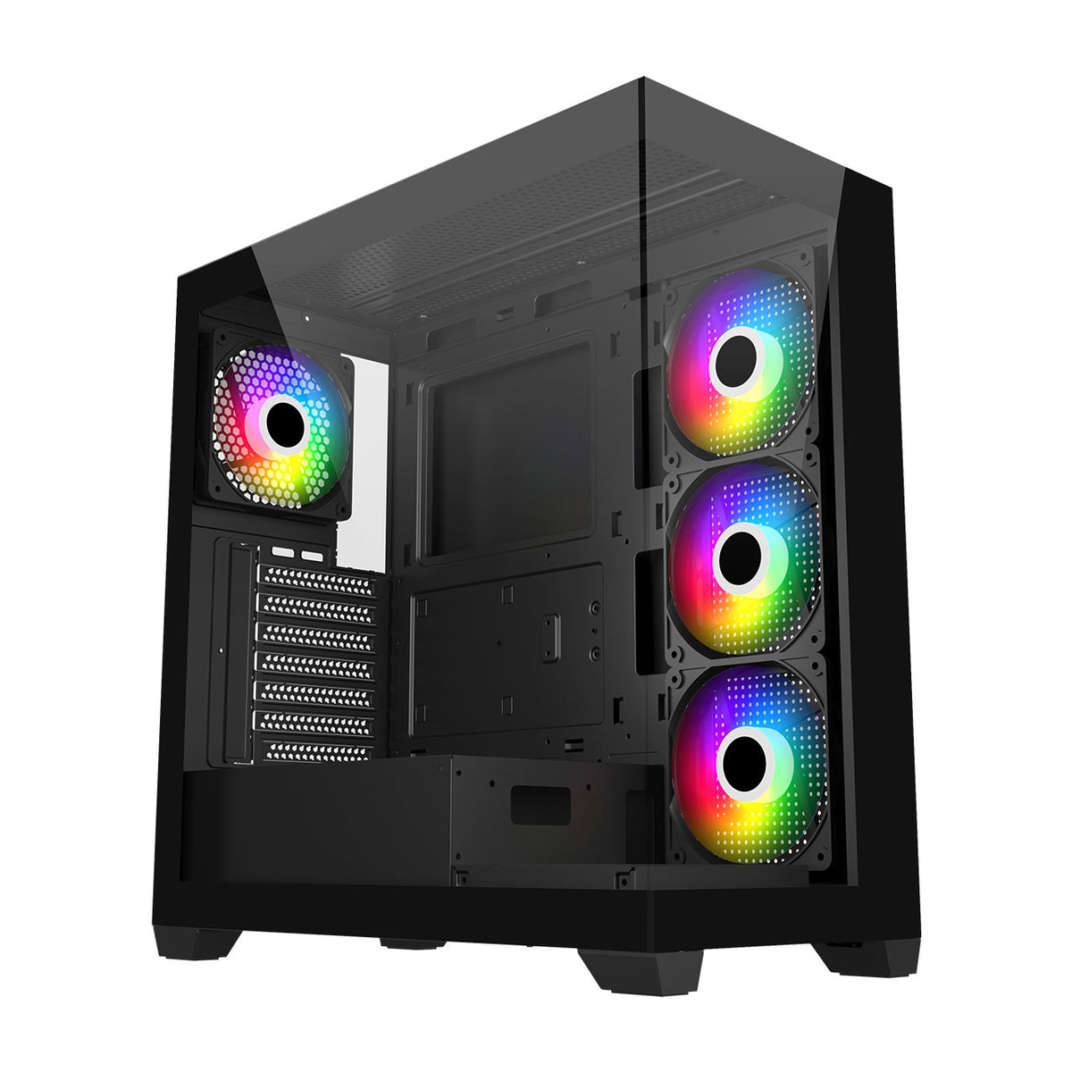FSP M340 ATX mid tower PC case in black