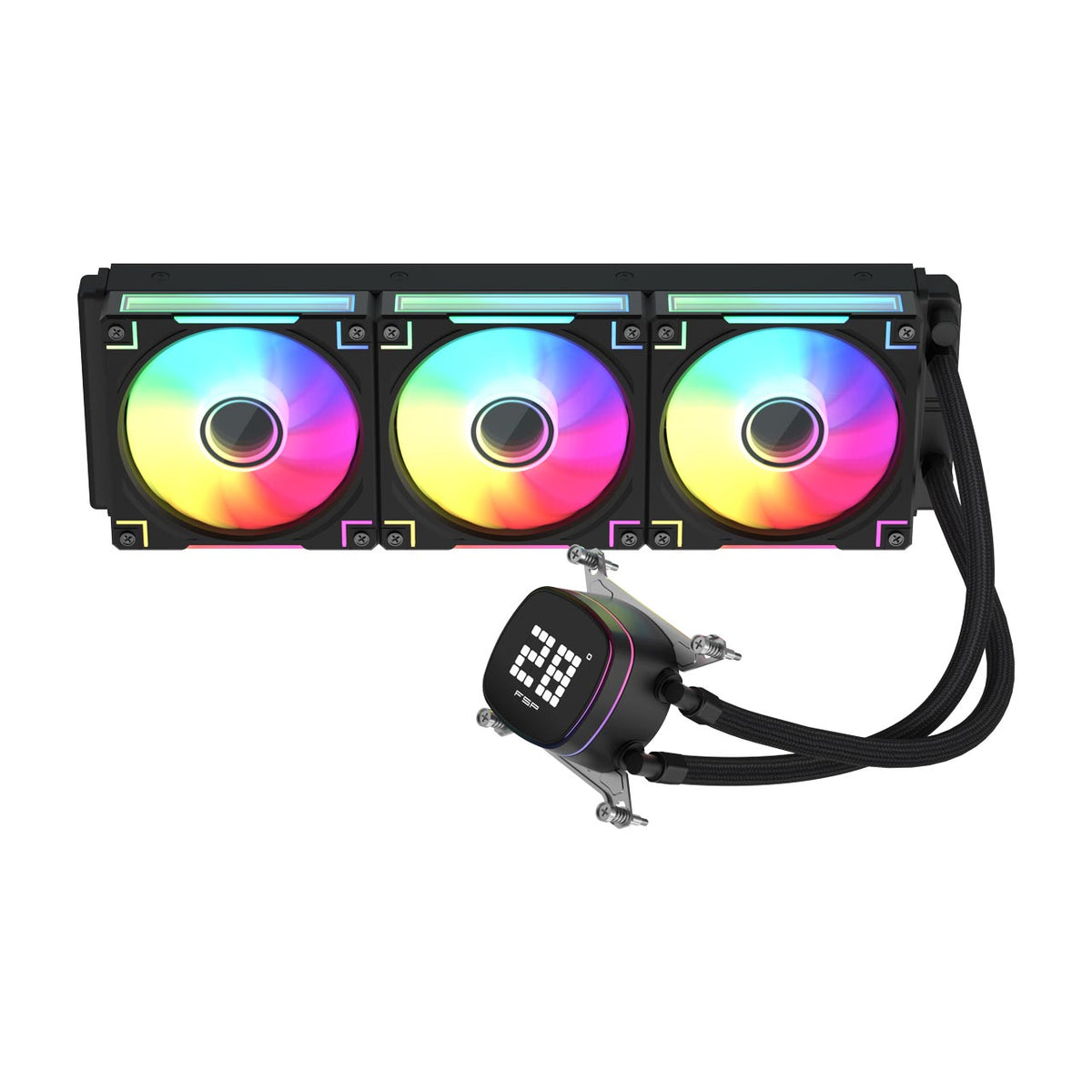 FSP AD36-B 360mm AIO liquid CPU cooler in black