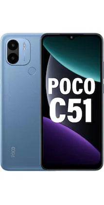 POCO C51 Royal Blue 6GB RAM 128GB Storage  Microcenter India