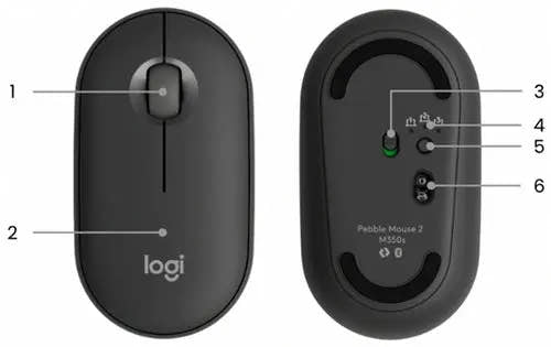 Logitech Pebble Mouse 2 M350s Slim Bluetooth Wireless Mouse  Microcenter India