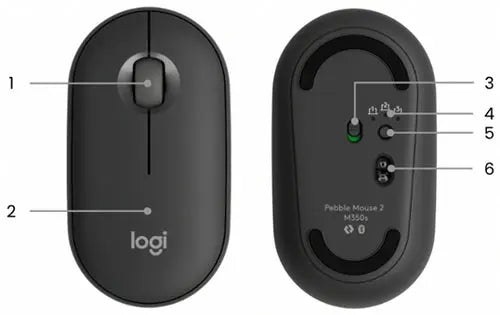 Logitech Pebble Mouse 2 M350s Slim Bluetooth Wireless Mouse  Microcenter India