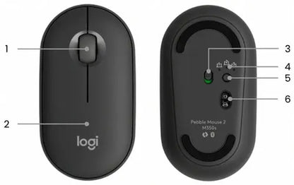 Logitech Pebble Mouse 2 M350s Slim Bluetooth Wireless Mouse  Microcenter India