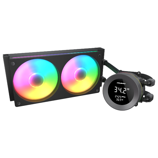 Cougar POSEIDON VISTEK ARGB 240 Liquid Cooler - Microcenter India.