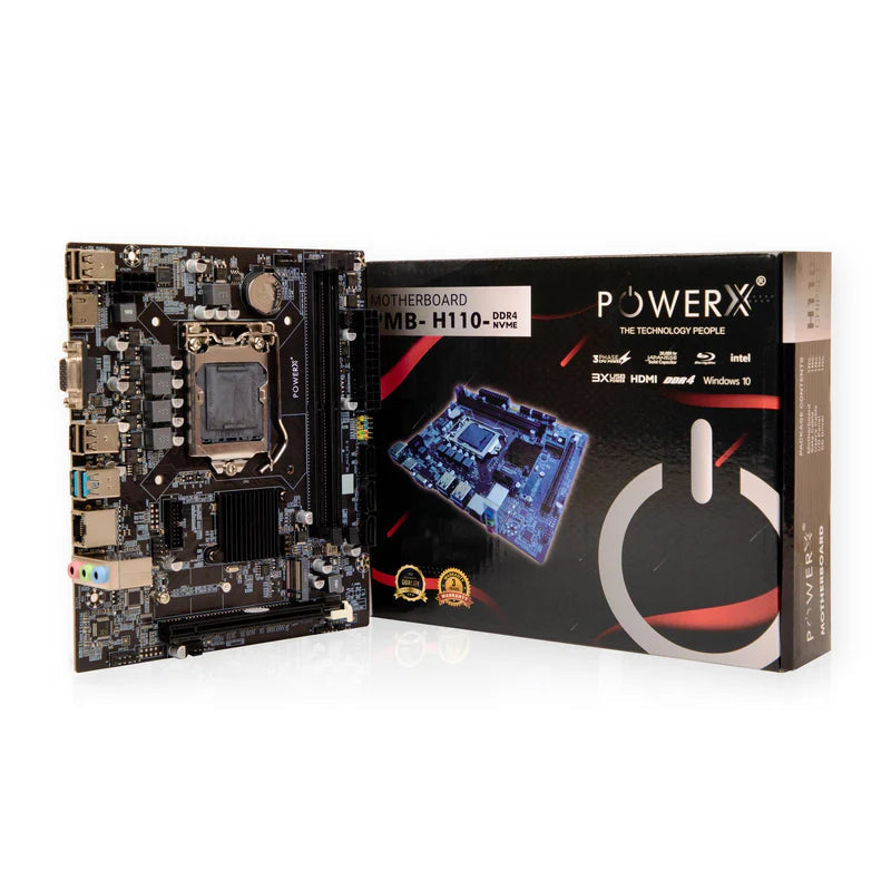 PowerX H110 Micro ATX DDR4 Motherboard  Microcenter India