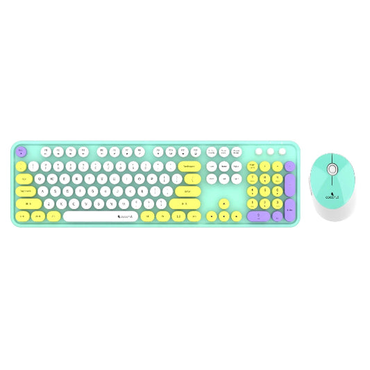 Coconut Vintage Retro Wireless Keyboard and Mouse Combo - Microcenter India.