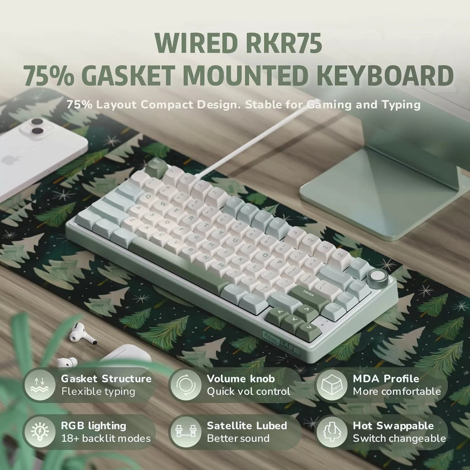 Royal Kludge RK R75 Mechanical Keyboard  Microcenter India
