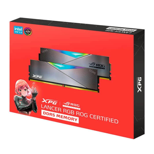 Adata XPG Lancer RGB 32GB (16GBx2) DDR5 6600MHz Desktop Ram  Microcenter India