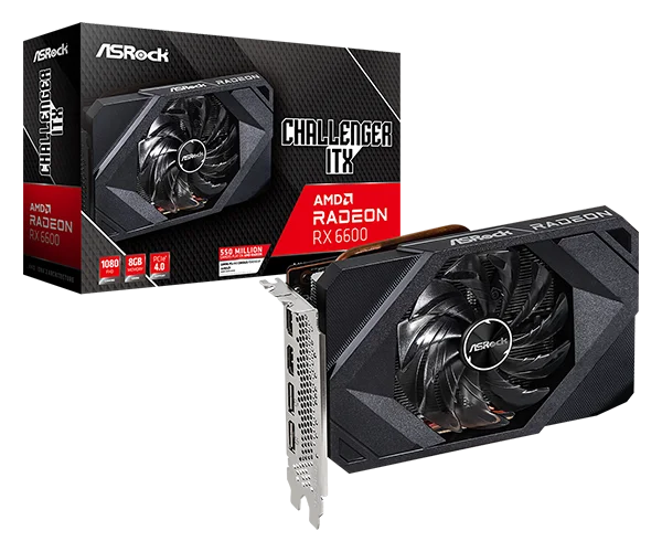 Asrock AMD Radeon RX 6600 Challenger ITX 8GB  Microcenter India