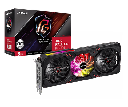 Asrock AMD Radeon RX 7600 Phantom Gaming 8GB OC