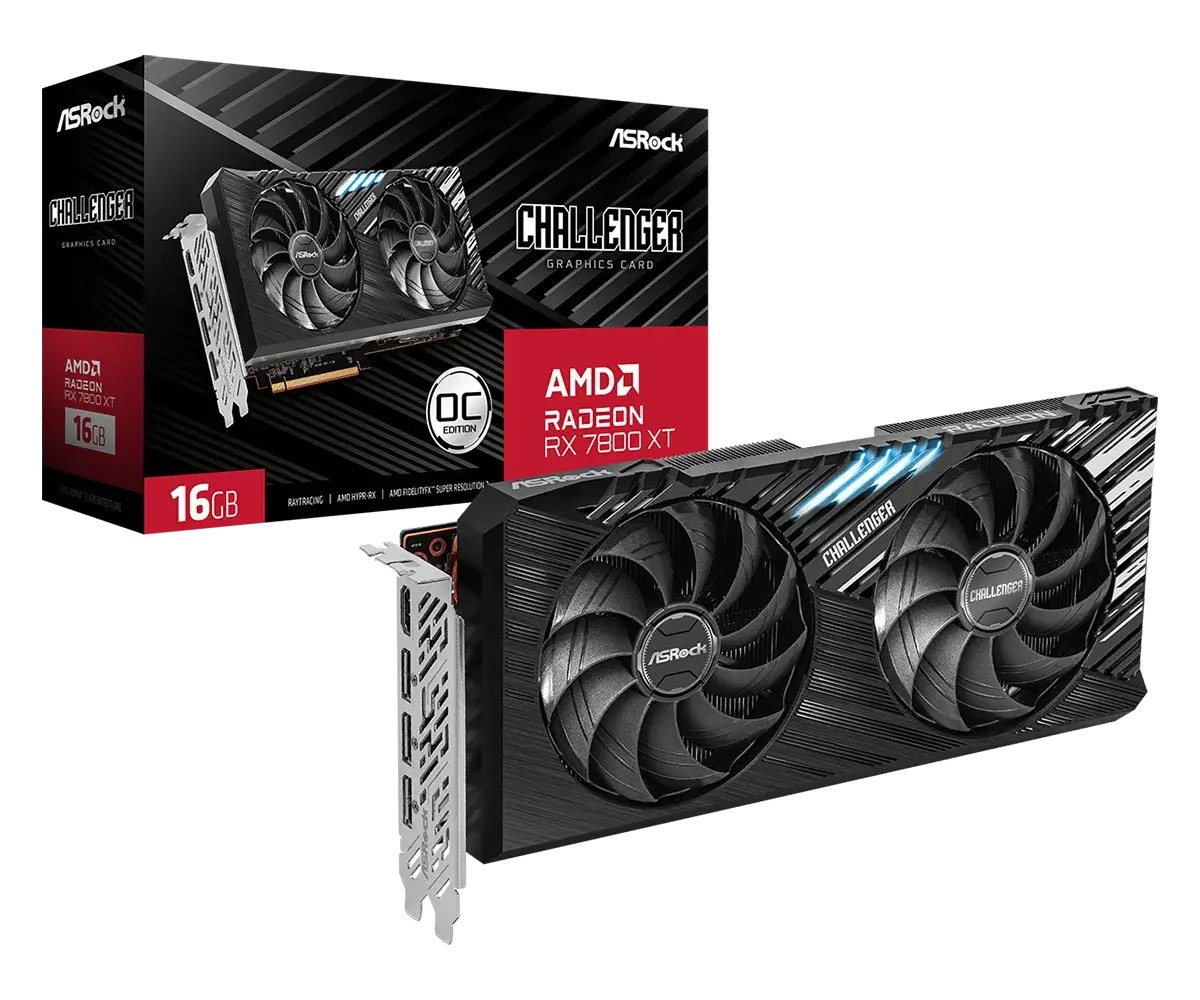 Asrock AMD Radeon RX 7800 XT Challenger 16GB OC  Microcenter India