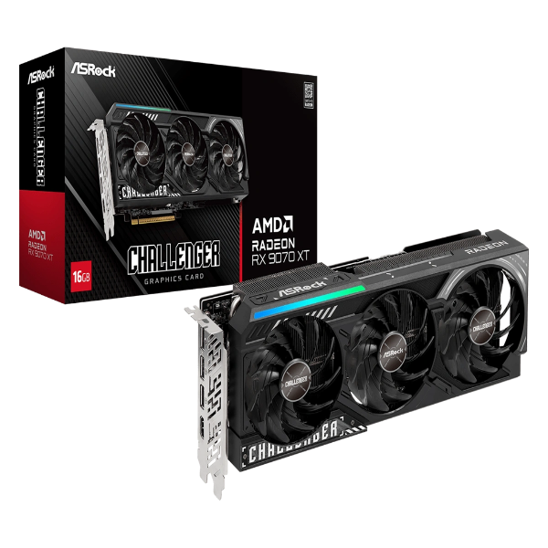 ASRock AMD Radeon RX 9070 XT Challenger 16GB GDDR6 Graphics Card - Microcenter India.