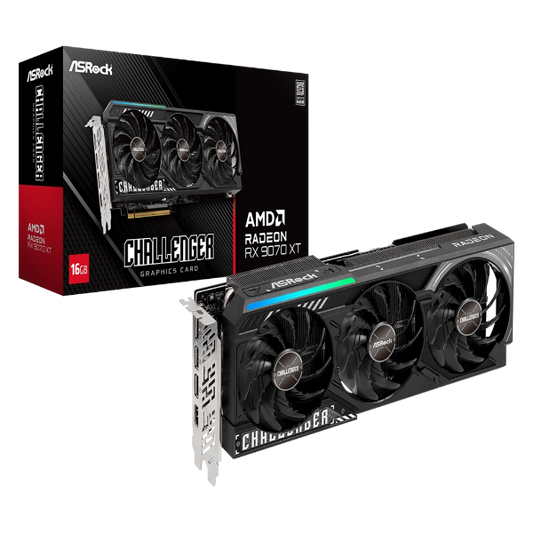 ASRock AMD Radeon RX 9070 XT Challenger 16GB GDDR6 Graphics Card - Microcenter India.