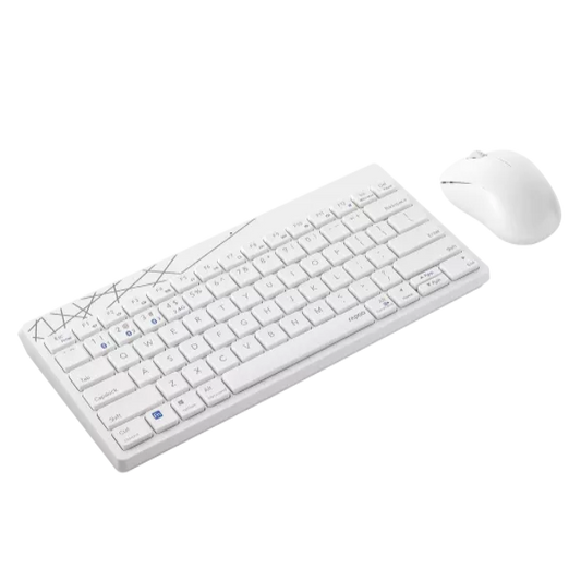 Rapoo 8000M Multi Mode Wireless and Bluetooth Keyboard and Mouse Combo - Microcenter India.