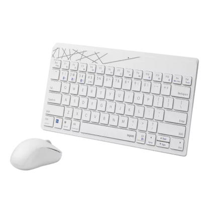 Rapoo 8000M Multi Mode Wireless and Bluetooth Keyboard and Mouse Combo - Microcenter India.