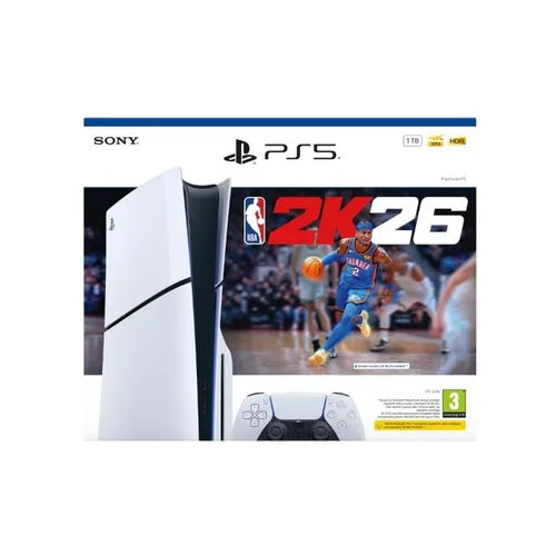 Sony PS5 Gaming Console with NBA 2K26 Bundle Disc Edition, ps5 console disk version, nba 2k 26