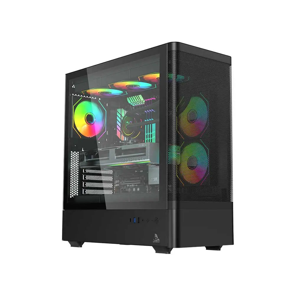 TAG Gamerz Aurora Mesh Mid Tower Cabinet - Microcenter India