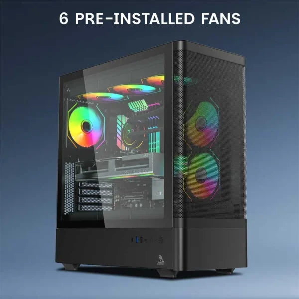 TAG Gamerz Aurora Mesh Mid Tower Cabinet - Microcenter India
