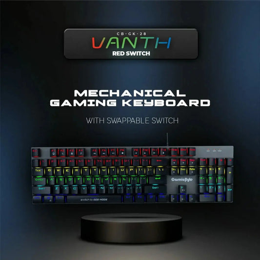 Cosmic Byte Vanth Mechanical Keyboard Red Switch (CB-GK-28)  Microcenter India