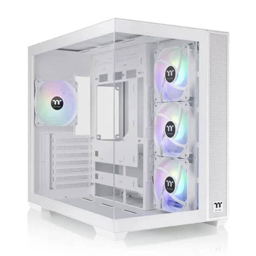 Thermaltake View 380 TG ARGB Snow (ATX) Mid Tower Cabinet - 380 TG ARGB Snow (Elegant Snow White Finish) 