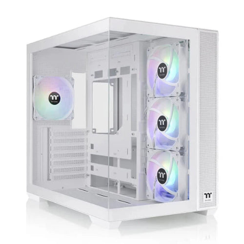 Thermaltake View 380 TG ARGB Snow (ATX) Mid Tower Cabinet - 380 TG ARGB Snow (Elegant Snow White Finish) 