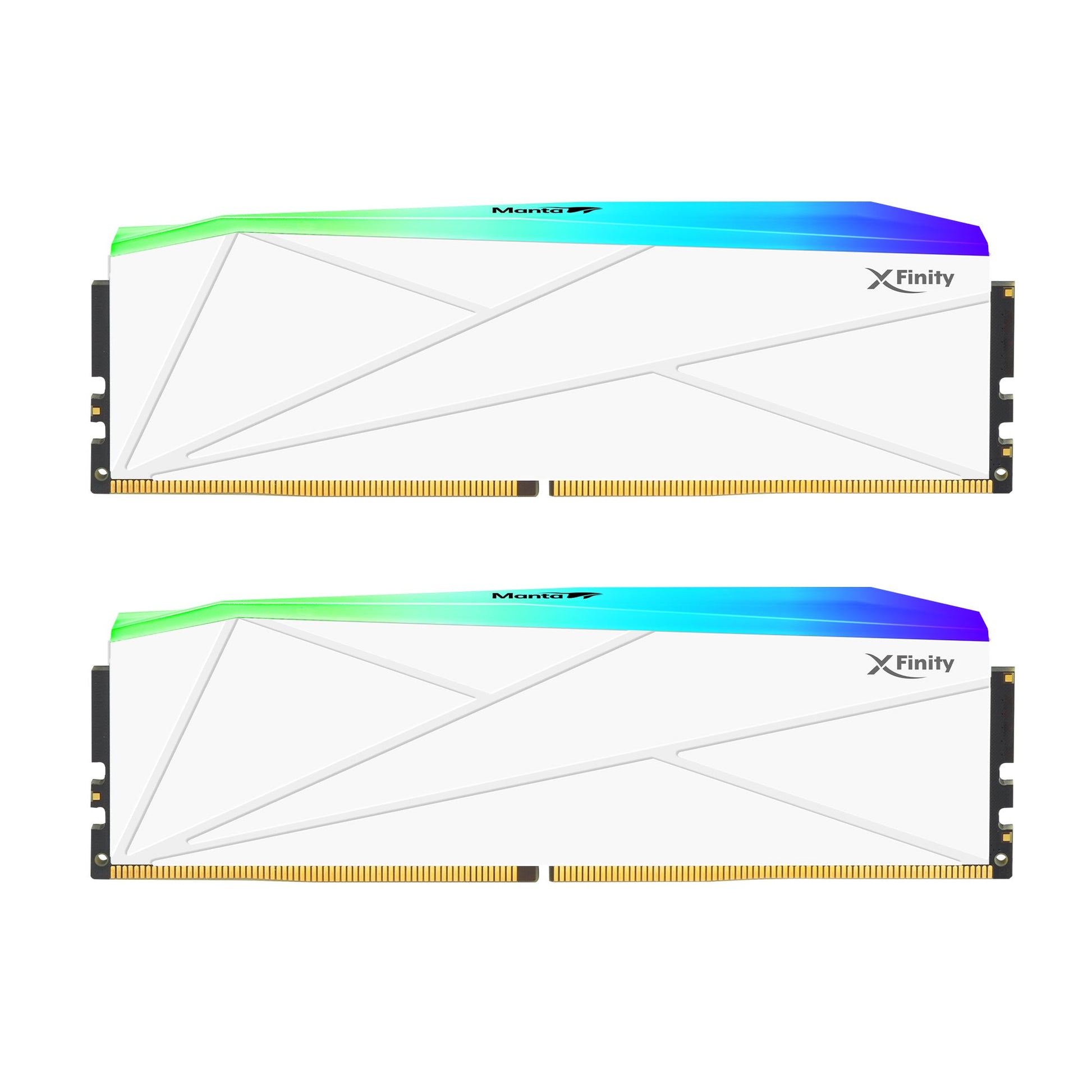 V-Color Manta XFinity RGB DDR5 memory kit in white