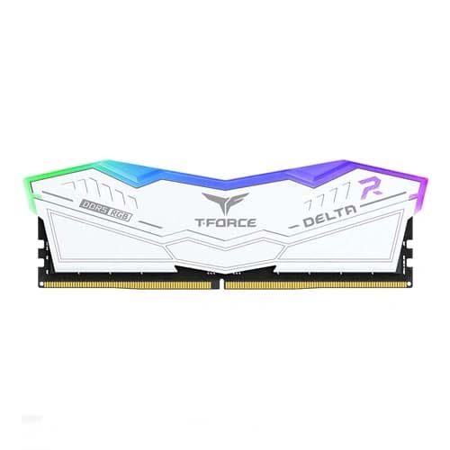 TeamGroup T-FORCE DELTA RGB DDR5 desktop memory in white