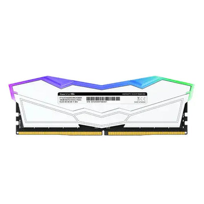 TeamGroup T-Force Delta Rgb 16Gb (16Gbx1) Ddr5 6000Mhz Desktop Ram White  Microcenter India