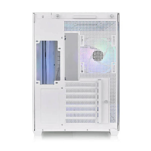 Thermaltake View 380 TG ARGB Snow (ATX) Mid Tower Cabinet - PC cabinet with AIO liquid cooling support.