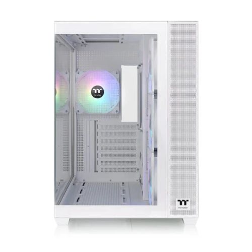 Thermaltake View 380 TG ARGB Snow (ATX) Mid Tower Cabinet - Best ATX Mid Tower Cabinet.
