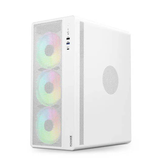 PowerX U510 Cabinet - White,compact pc cabinet,mini pc tower case