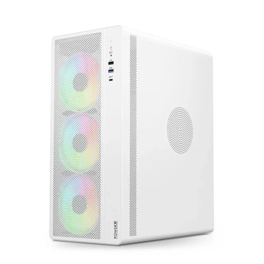 PowerX U510 Cabinet - White,compact pc cabinet,mini pc tower case