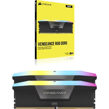 CORSAIR Vengeance 48GB 24GBx2 5600MHz RGB DDR5 RAM - Microcenter India.