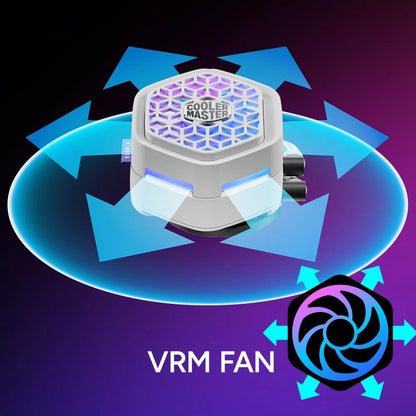 Cooler Master MasterLiquid Atmos II 360 VRM White Gaming CPU Cooler  Microcenter India