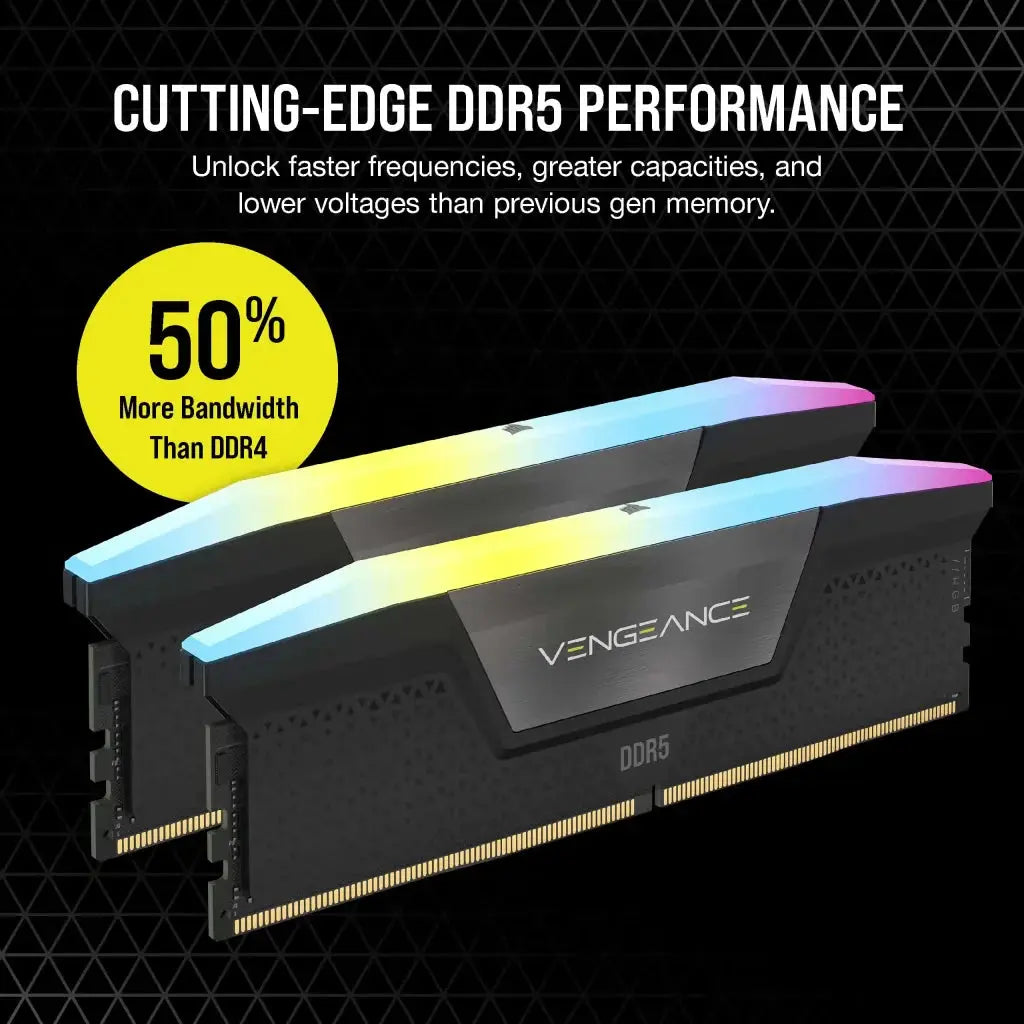 Corsair Vengeance RGB 32GB DDR5 6000MHz DRAM  Microcenter India