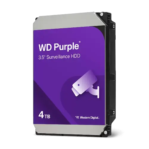 Western Digital WD Hard Drive 4TB Purple Surveillance SATA - Microcenter India.
