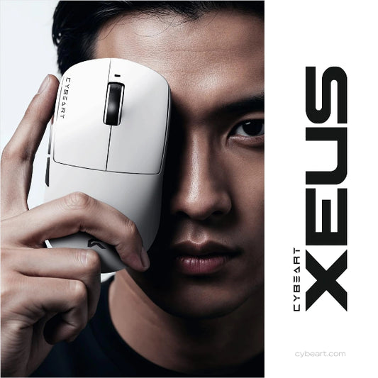 Cybeart Xeus White Wireless White Mouse for Gaming - Microcenter India.
