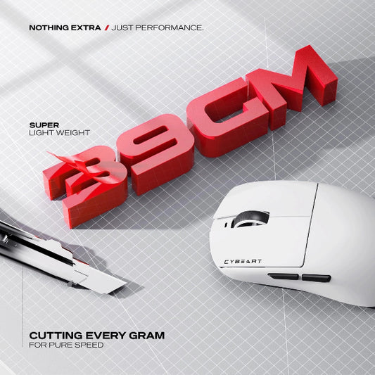 Cybeart Xeus White Wireless White Mouse for Gaming - Microcenter India.
