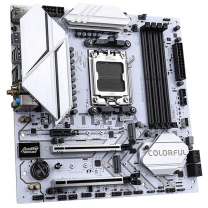 Colorful BATTLE-AX B650M-WHITE WIFI V15 Motherboard,colorful battle ax,AM5 motherboard,DDR5 motherboard,Gaming motherboard,white motherboard,gaming,mother board white